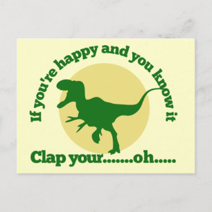 Als je blij bent en het weet briefkaart