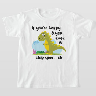 Als je blij bent en je weet het T-shirt (licht)