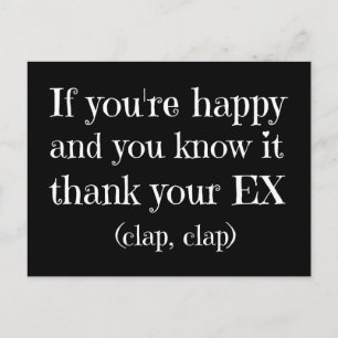 Als je blij bent met grappige prijsopgave briefkaart