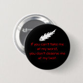 Als je dat niet kunt... ronde button 5,7 cm (Voorkant /achterkant)