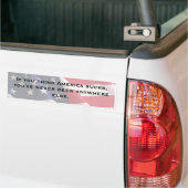 Als je denkt dat Amerika klote is... Bumpersticker (Op Truck)