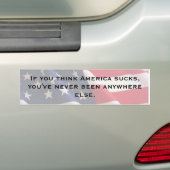 Als je denkt dat Amerika kut is... Bumpersticker (Op auto)