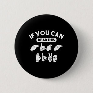 Als je deze "High Five" kan lezen. Bewustzijn van Ronde Button 5,7 Cm