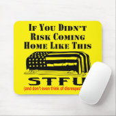 Als je deze STFU niet riskeerde, respecteer het da Muismat (Met muis)