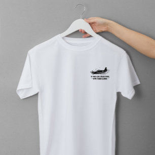 Als je dit kan lezen ben ik te laag Piloot T-shirt