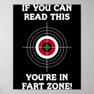 Als je dit kan lezen zit je in de scheet zone humo poster
