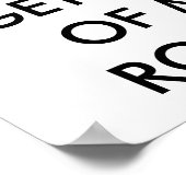 Als je dit kunt lezen, ga dan weg! poster (Hoek)