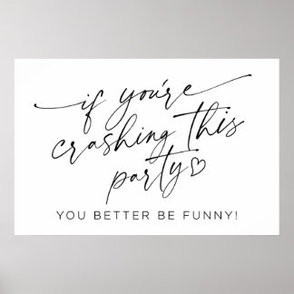 Als je dit partijnummer neerslaat poster