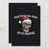 Als je dood bent van binnen, maar het is Kerstmis Kaart (Voorkant / Achterkant)