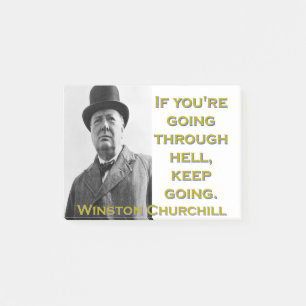 Als je door de hel gaat - Churchill Post-it® Notes