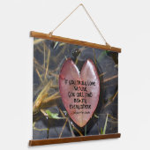 Als je echt van Natuur houdt, heb je meer drijvend Hangend Wandkleed (Gebogen)