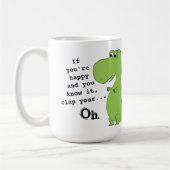 Als je een Happy Clap Funny Dinosaur Mok bent (Links)