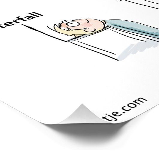 Als je een kind bent. perfect poster (Hoek)