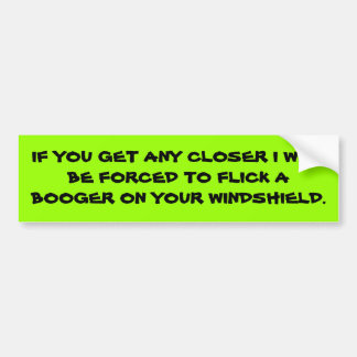 ALS JE EEN KLEINERE KRACHT KRIJGT, MOET IK VLIEGEN BUMPERSTICKER