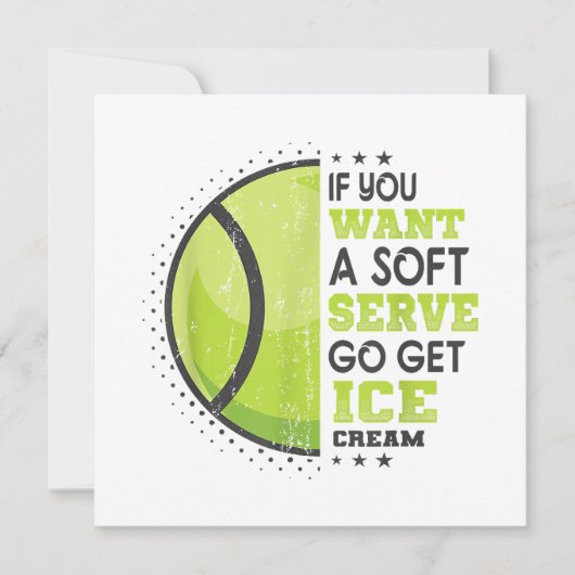 Als je een soft serve wilt, ga dan ijs halen Grapp Bedankkaart (Voorkant)