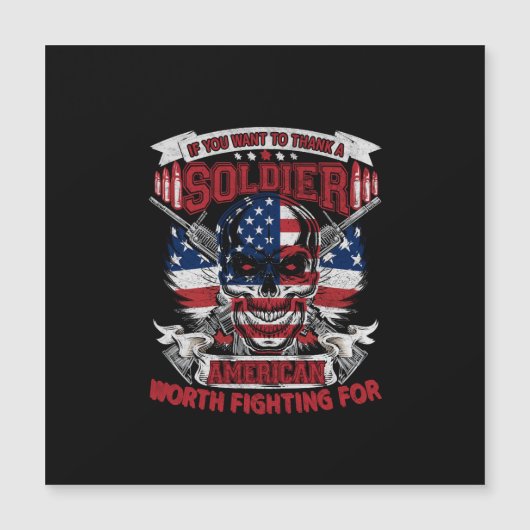 als je een soldaat wilt bedanken amerikaanse moeit (Voorkant)