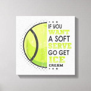 Als je een zachte serve wilt, krijg je ijsklok canvas afdruk