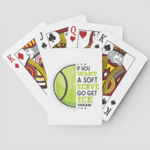 Als je een zachte serve wilt, krijg je ijsklok pokerkaarten