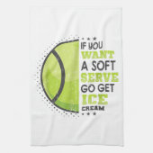 Als je een zachte serve wilt, krijg je ijsklok theedoek (Verticaal)