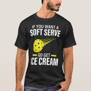 Als je een zachte server met Pickleball Player nod T-shirt