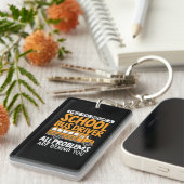 Als je eenmaal een schoolbuschauffeur bent geworde sleutelhanger (Voorkant Rechts)