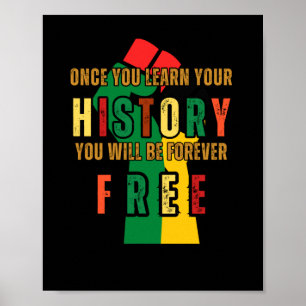 Als je eenmaal je geschiedenis hebt geleerd, ben j poster
