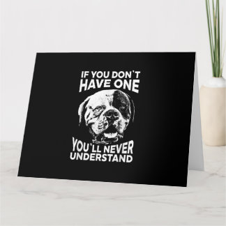 Als je er geen hebt Funny American Bulldog Cadeau Kaart