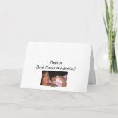 Als je ervoor kiest om het haar te vertellen, als  kaart (Achterkant)