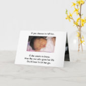 Als je ervoor kiest om het haar te vertellen, als  kaart (Gele Bloem)