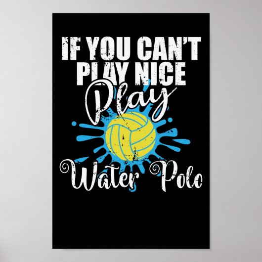 Als je geen waterpolo kunt spelen poster (Voorkant)