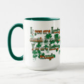 Als je genoeg hebt om Iers te zijn Mok (Links)