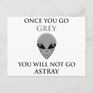 ALS JE GRAY GAAT, ZULT JE NOTGO ASTRAY BRIEFKAART