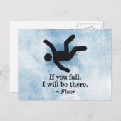 Als je Herfst, zal ik er zijn - Floor Briefkaart (Voorkant / Achterkant)