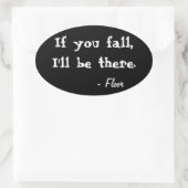 Als je Herfst, zal ik er zijn Ovel Sticker (Tas)