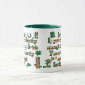 Als je het geluk hebt om Iers te zijn - Gepersonal Mok (Midden)