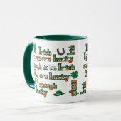 Als je het geluk hebt om Iers te zijn - Gepersonal Mok (Voorkant links)