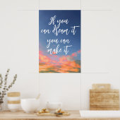 "Als je het kunt dromen" Poster (Keuken)