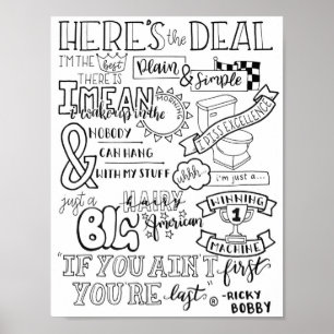 Als je het laatst bent poster