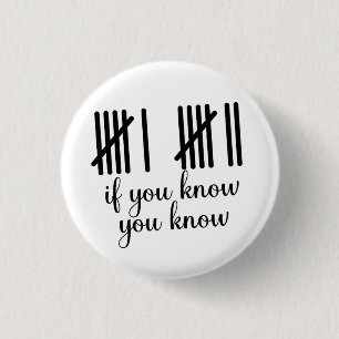 Als je het weet, weet je het Zes Zeven 6 7 Wiskund Ronde Button 3,2 Cm