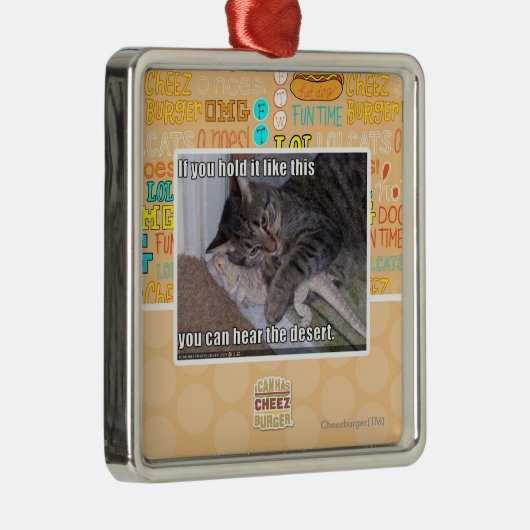 Als je het zo vasthoudt metalen ornament (Rechts)