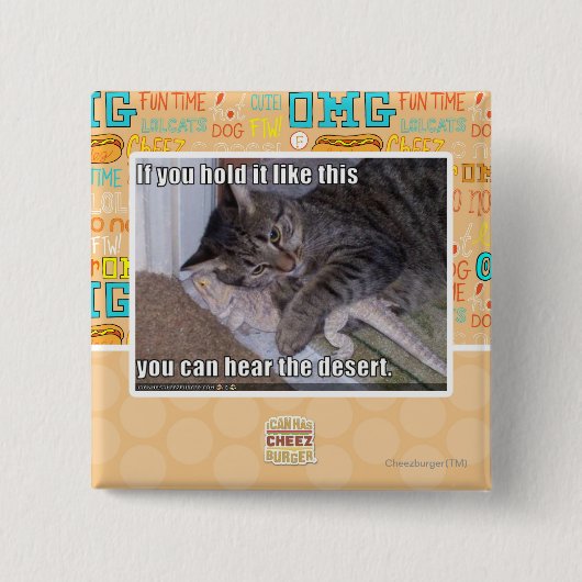 Als je het zo vasthoudt vierkante button 5,1 cm (Voorkant)