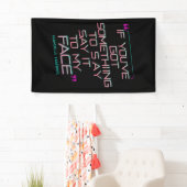 Als je iets te zeggen hebt in mijn gezicht spandoek (Insitu)