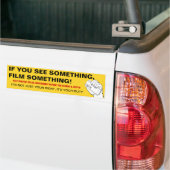 Als je iets ziet, film dan iets 2 bumpersticker (Op Truck)