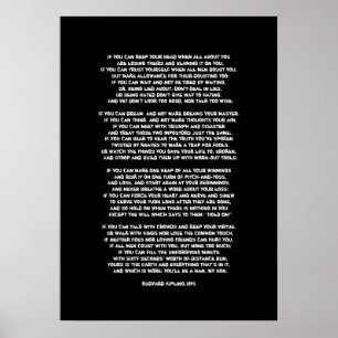 Als je je hoofd kunt houden als alles over jou gaa poster