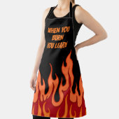 "Als je je leert branden" koken Schort (Insitu)