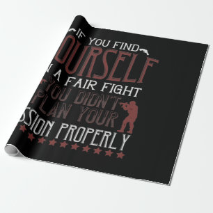 Als je jezelf in een eerlijke strijd vindt cadeaupapier