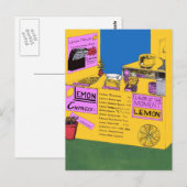 Als je leemons hebt, maak limonade briefkaart (Voorkant / Achterkant)