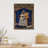 Als je me een baby zingt poster (Keuken)