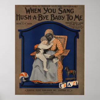 Als je me een baby zingt poster