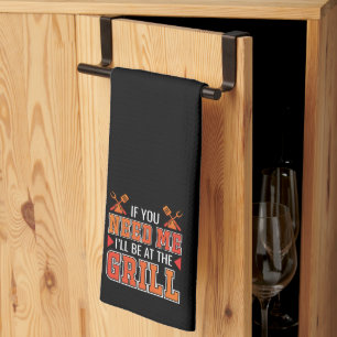 Als je me nodig hebt, ben ik op de Grill Theedoek